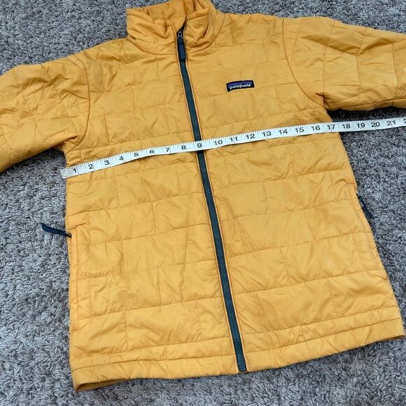 Patagonia Kids' Lightweight Packable Puffer Jacket Yellow Size 12 K's large - Picture 6 of 10